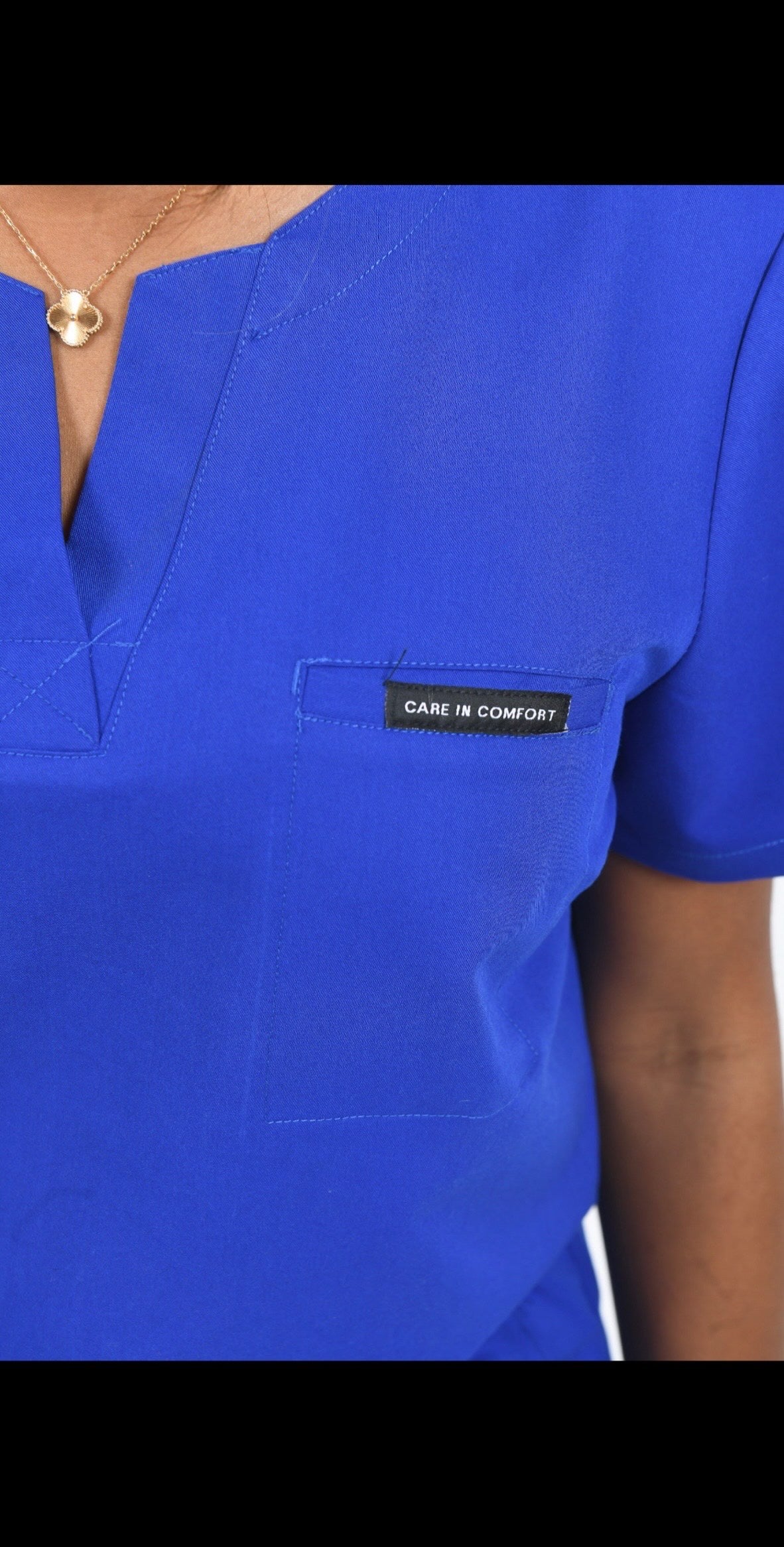 Julia Royal Scrub Top