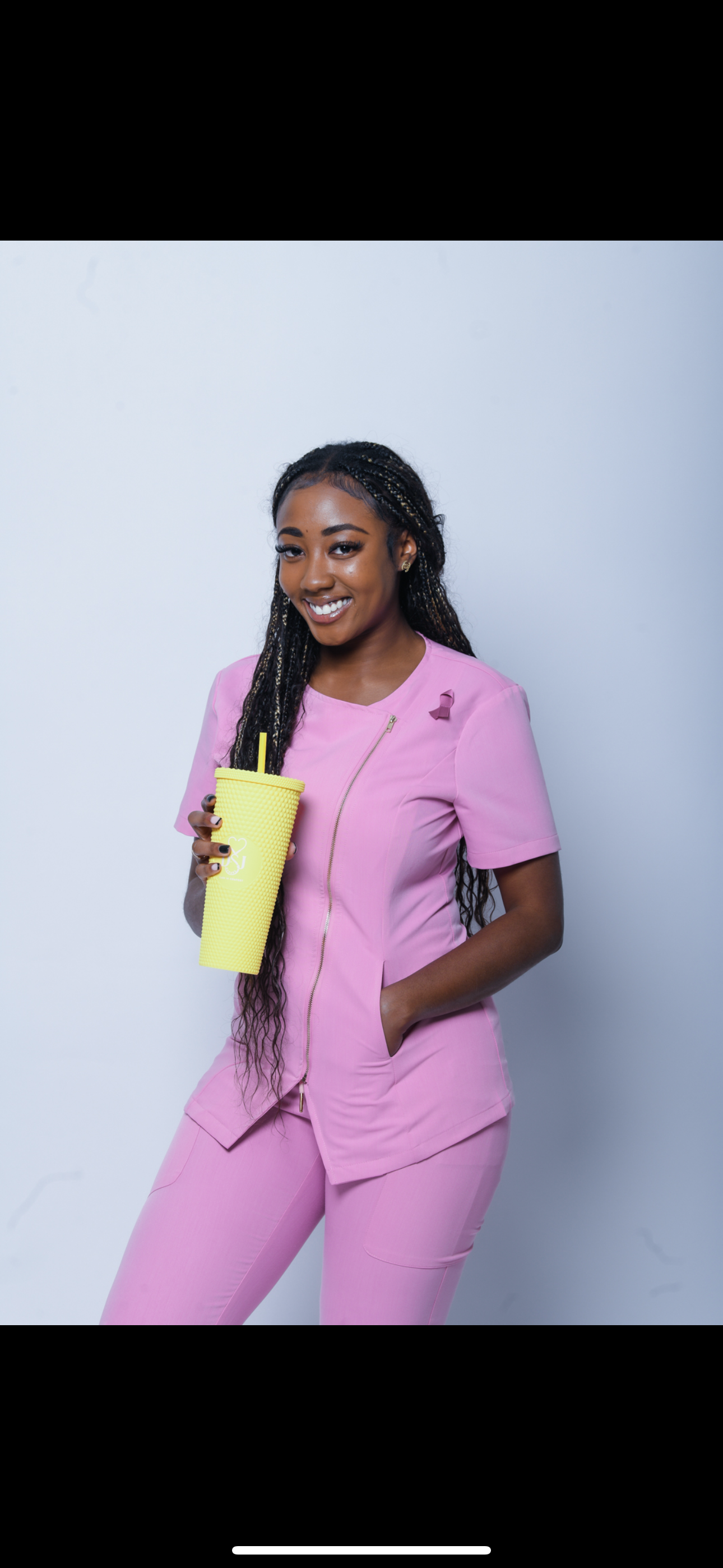Magnolia Pink Scrub Top