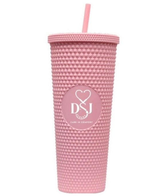 Studded Tumbler Cup Pink