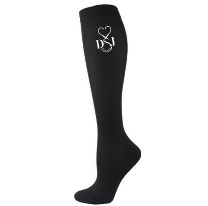 Plain Black Compression Socks