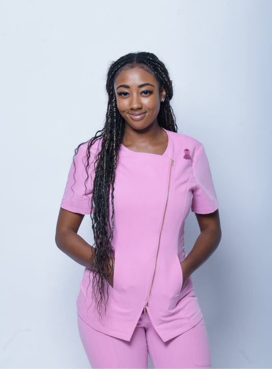 Magnolia Pink Scrub Top
